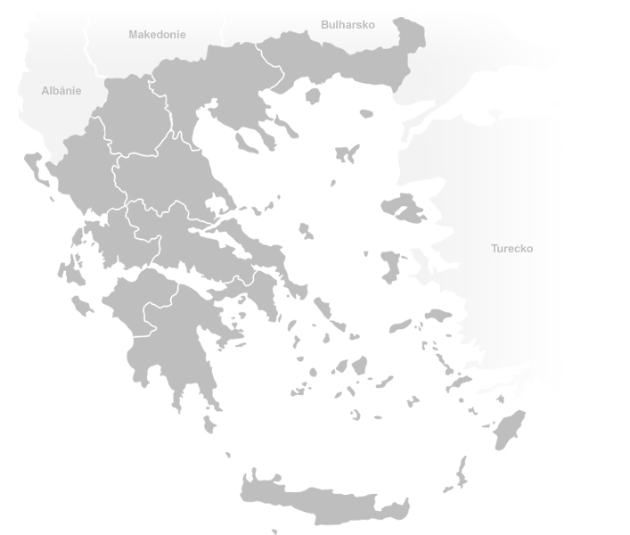 Řecko mapa